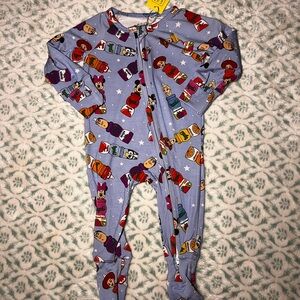 Playful Character Kids Footie Pajamas - Blue